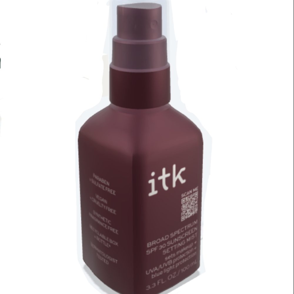 ʕ·ᴥ·ʔ ITK Broad Spectrum SPF 30 Sunscreen Setting Mist 3.3 Fl Oz